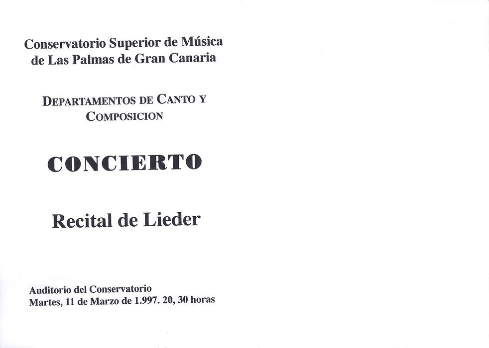 Concierto Lieder a